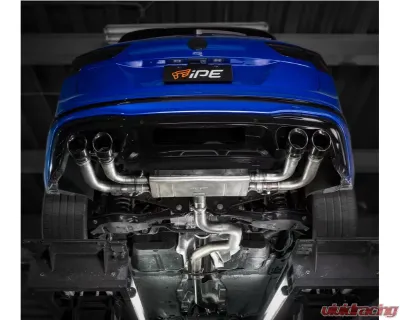 IPE SS Catback Exhaust System w/ Chrome Silver Tips Volkswagen Tiguan R 2021-2024 - 0VTGR0-NVNM0-2