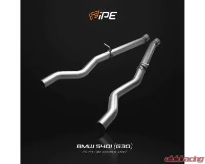 IPE SS Dual Side Dual Out OPF Catback Exhaust System w/Chrome Silver Tips BMW G30 540i B58 2016-2025 - 0W4030-NVNN0-2