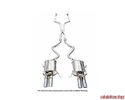 IPE SS Dual Side Dual Out Catback Exhaust System w/Chrome Silver Tips + Remote BMW M3 S65 Sedan/Coupe 2007-2013 - 0WM390-NVF00-2