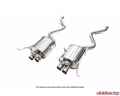 IPE SS Dual Side Dual Out Catback Exhaust System w/Chrome Silver Tips + Remote BMW M3 S65 Sedan/Coupe 2007-2013 - 0WM390-NVF00-2