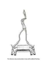 IPE SS Dual Side Dual Out Catback Exhaust System w/Chrome Silver Tips BMW F80 M3 | F82 M4 S55 2014-2025                                     - 0WM482-NVN00-2 - Image 5
