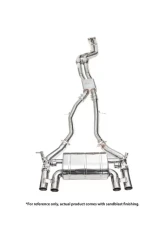 IPE SS Dual Side Dual Out Catback Exhaust System w/Chrome Silver Tips BMW F80 M3 | F82 M4 S55 2014-2025                                     - 0WM482-NVN00-2 - Image 3