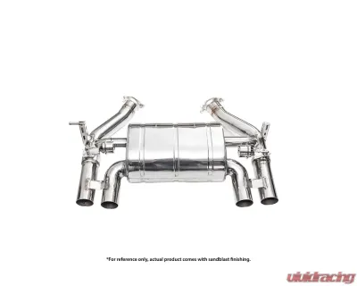 IPE SS Dual Side Dual Out Catback Exhaust System w/Chrome Silver Tips BMW F80 M3 | F82 M4 S55 2014-2025 - 0WM482-NVN00-2