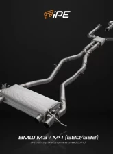 IPE SS Catback Exhaust System w/Chrome Silver Tips BMW M3 | M4 Competition S58 2021-2025                                     - 0WM4G8-NVNO0-2 - Image 7