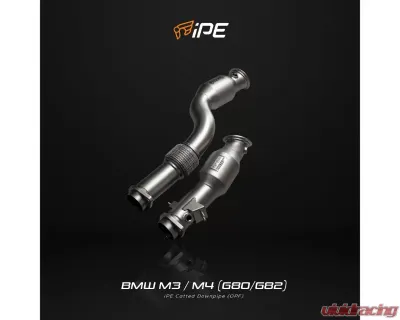 IPE SS Catback Exhaust System w/Chrome Silver Tips BMW M3 | M4 Competition S58 2021-2025 - 0WM4G8-NVNO0-2