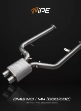 IPE SS Catback Exhaust System w/Chrome Silver Tips BMW M3 | M4 Competition S58 2021-2025                                     - 0WM4G8-NVNO0-2 - Image 3