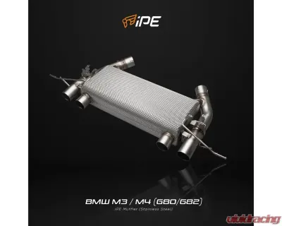 IPE SS Catback Exhaust System w/Chrome Silver Tips BMW M3 | M4 Competition S58 2021-2025 - 0WM4G8-NVNO0-2