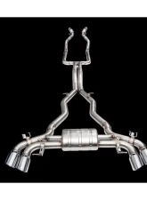 IPE SS Catback Exhaust System w/Chrome Silver Tips BMW X3 M F97 | X4 M F98 2019-2021                                     - 0WX498-NVNO0-2 - Image 4