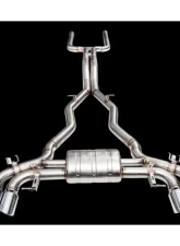IPE SS Catback Exhaust System w/Chrome Silver Tips BMW X3 M F97 | X4 M F98 2019-2021                                     - 0WX498-NVNO0-2 - Image 4