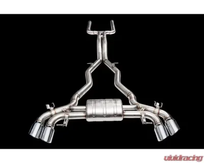 IPE SS Catback Exhaust System w/Chrome Silver Tips BMW X3 M F97 | X4 M F98 2019-2021 - 0WX498-NVNO0-2