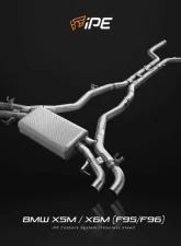 IPE SS Catback Exhaust System w/Chrome Silver Tips BMW F95 X5M | F96 X6M 2020-2022                                     - 0WX595-NVNM0-2 - Image 5