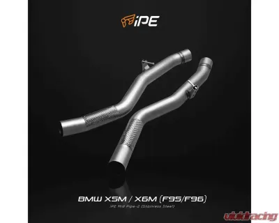 IPE SS Catback Exhaust System w/Chrome Silver Tips BMW F95 X5M | F96 X6M 2020-2022 - 0WX595-NVNM0-2