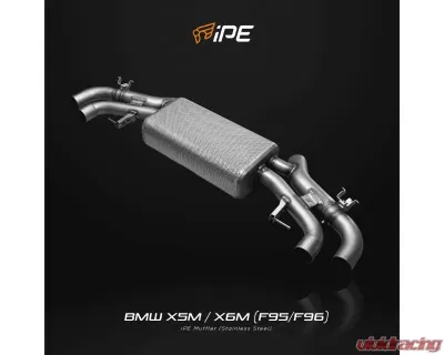 IPE SS Catback Exhaust System w/Chrome Silver Tips BMW F95 X5M | F96 X6M 2020-2022 - 0WX595-NVNM0-2