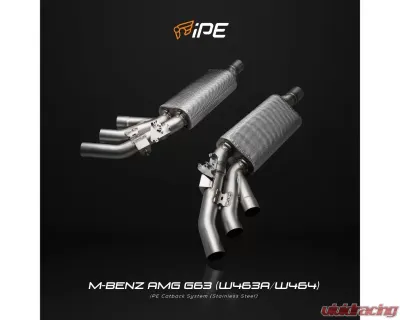 IPE SS Catback System w/Chrome Black Tips + Muffler Mercedes-Benz AMG G63 W464 2022-2025 - 0Z6463-NVN00-2