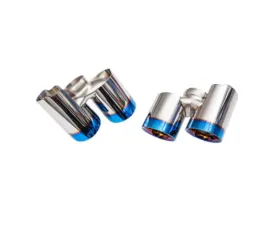 IPE SS Exhaust Tips Titanium Blue Ferrari F430 | F430 Spider 2004-2009