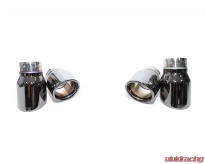 iPE Chrome Black Exhaust Tips Audi S3 8V Sedan | Sportback 2013-2023 - 1IF56-03-N0AB-7S