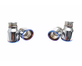 IPE SS Exhaust Tips Titanium Blue Dual Side Dual Out BMW 320i | 325Li | 325i | 330i | 330Li 2019-2025