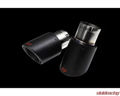 iPE Carbon Fiber Exhaust Tips Audi A4 | A5 B9 2.0 TFSI Quattro 2016-2019 - 1P971N-03-N0AD-7S