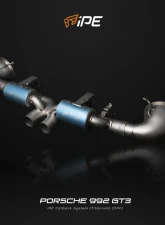 IPE Ti Cat Back System w/ Polished Silver Tips Porsche 992 GT3 | GT3 Touring | GT3 RS 2021-2024                                     - 1P92G3-23-EVP0-6N - Image 5