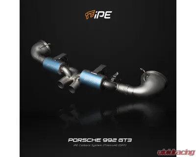 IPE Ti Cat Back System w/ Polished Silver Tips Porsche 992 GT3 | GT3 Touring | GT3 RS 2021-2024 - 1P92G3-23-EVP0-6N