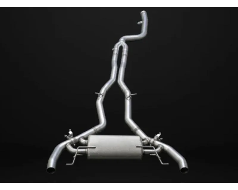 IPE SS Cat Back System OPF Version w/ Chrome Silver Tips BMW G02 X4 M40i 2020-2025 - 0W02X4-NVNM0-2