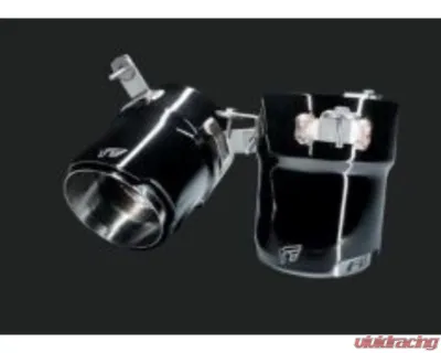 IPE SS Chrome Black Tips Ferrari F8 Tributo | Spider 2020-2024 - 1F0F8-13-N00B-7S