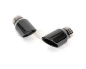 IPE SS Exhaust Tips Chrome Black Ferrari F430 | F430 Spider 2004-2009