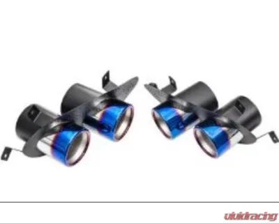 IPE SS Titanium Blue Tips Ferrari GTC4 Lusso T 3.9L V8 2019-2020 - 1FG4T-14-N00T-7S