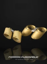 IPE Gold Stainless Steel Tips Ferrari Purosangue 2023+                                     - 1FPURO-03-N0AZ-7S - Image 2