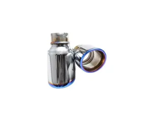IPE Titanium Blue Exhaust Tips Audi S3 8V Sedan | Sportback 2013-2025