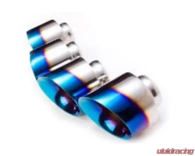 IPE SS Titanium Blue Tips Nissan GT-R R35 2007-2024 - 1NGR35-03-N0AT-7S