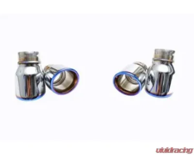 IPE SS Titanium Blue Tips Porsche 987.1/987.2 Boxster | Cayman 2005-2012 - 1P87FN-03-N0AT-7S