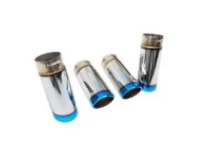 IPE Titanium Blue Exhaust Tips Audi A4 | A5 B9 2.0 TFSI Quattro 2016-2019
