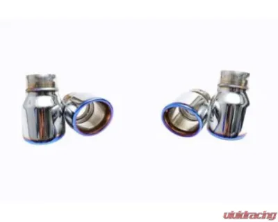 IPE SS Titanium Blue Tips Porsche 997.1 Turbo | Turbo S 2006-2009 - 1P97FT-03-N0BT-7S