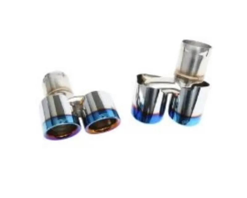 IPE SS Exhaust Tips Titanium Blue Ferrari 360 Modena | Spider | Porsche 997.1 | 997.2 Carrera 2000-2012 - 1P97RN-03-N0AT-7S