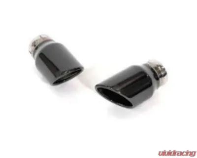 IPE SS Chrome Black Tips Ford Mustang MK6 2.3L EcoBoost 2015-2025 - 1RMU61-03-N0AB-7S