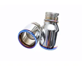 IPE Titanium Blue Exhaust Tips Audi A6 C8 45 TFSI Quattro 2.0T 2019-2025