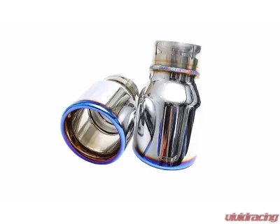 IPE Titanium Blue Exhaust Tips Audi A6 C8 45 TFSI Quattro 2.0T 2019-2025 - 1VMK7-03-N0AT-7S