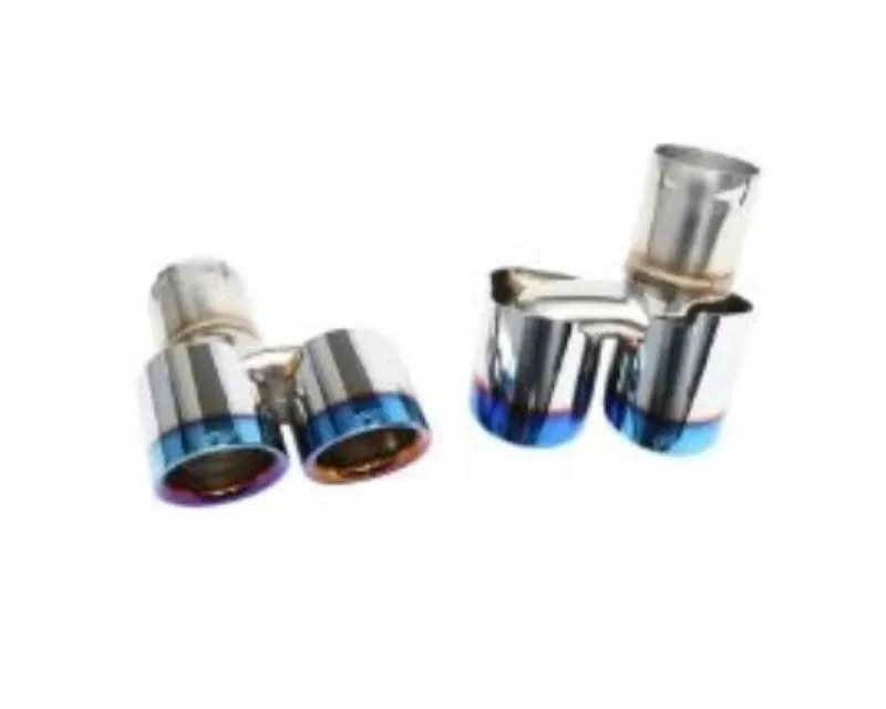 IPE Dual Side Dual Out Titanium Blue Exhaust Tips BMW E92 M3 S65 Coupe 2007-2013 - 1WM392-03-N0AT-7S