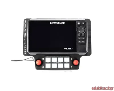 PCI Race Radios X3 7" Billet GPS Bracket with PTT holes and switch hold for Elite FS7 and HDS 7 Live - 3936