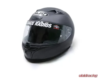PCI Race Radios HJC i10 Playcar Helmet Raw Helmet Flat Black - 3943