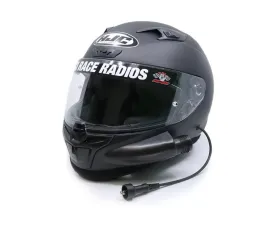 PCI Race Radios HJC i10 Playcar Helmet Raw Helmet Flat Black