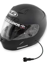 PCI Race Radios PCI HJC i10 Helmet Wired TRAX No Air Flat Black                                     - 3950 - Image 2