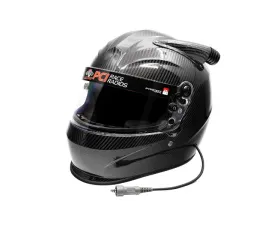 PCI Race Radios Pyrotect SportMax Midair Carbon Fiber DOT Helmet Wired Trax Youth Size
