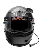 PCI Race Radios Pyrotect SportMax Midair Carbon Fiber DOT Helmet Wired Trax Youth Size                                     - 4242 - Image 2