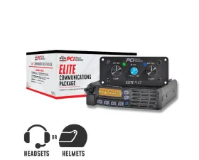 PCI Race Radios 2 Person Standard Elite Communications Package w/ Headsets & Kenwood Radio