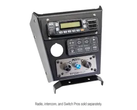 PCI Race Radios Pillar Kenwood Radio & Intercom Bracket w/ Switch Pros 8 Hole Can-Am X3