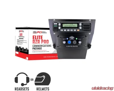 PCI Race Radios 2 Person Bluetooth Elite Communications Package w/ Icom Radio Polaris RZR Pro R - 4140
