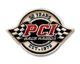 PCI Race Radios 3x2.25 Inch 50th Years Patch