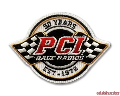 PCI Race Radios 3x2.25 Inch 50th Years Patch - 0913